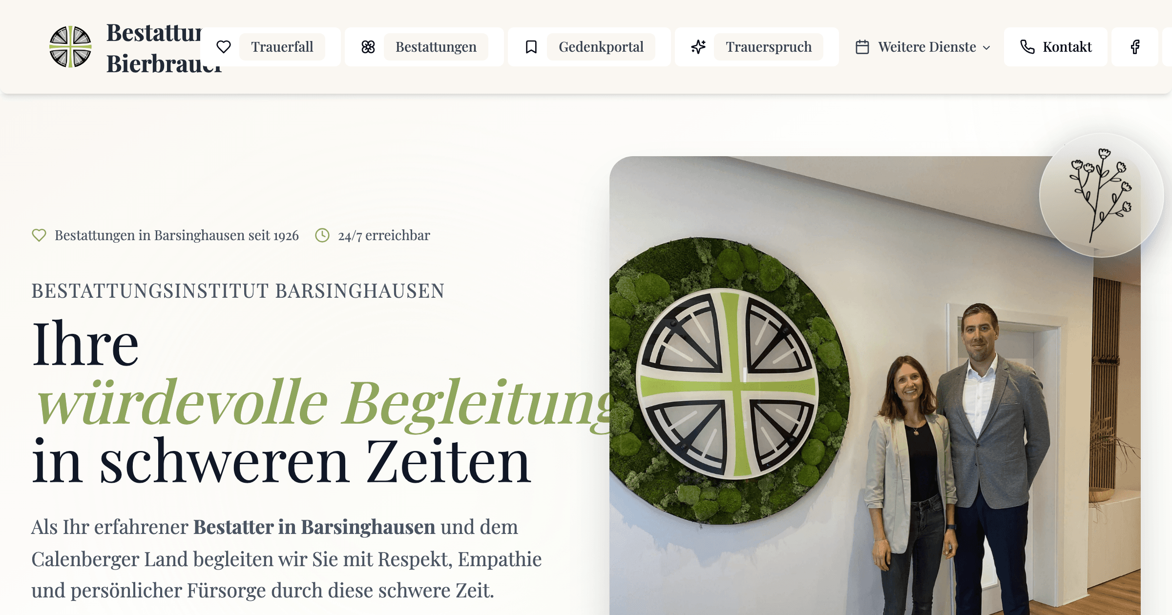 Bierbrauer Bestattungen – Digitale Transformation