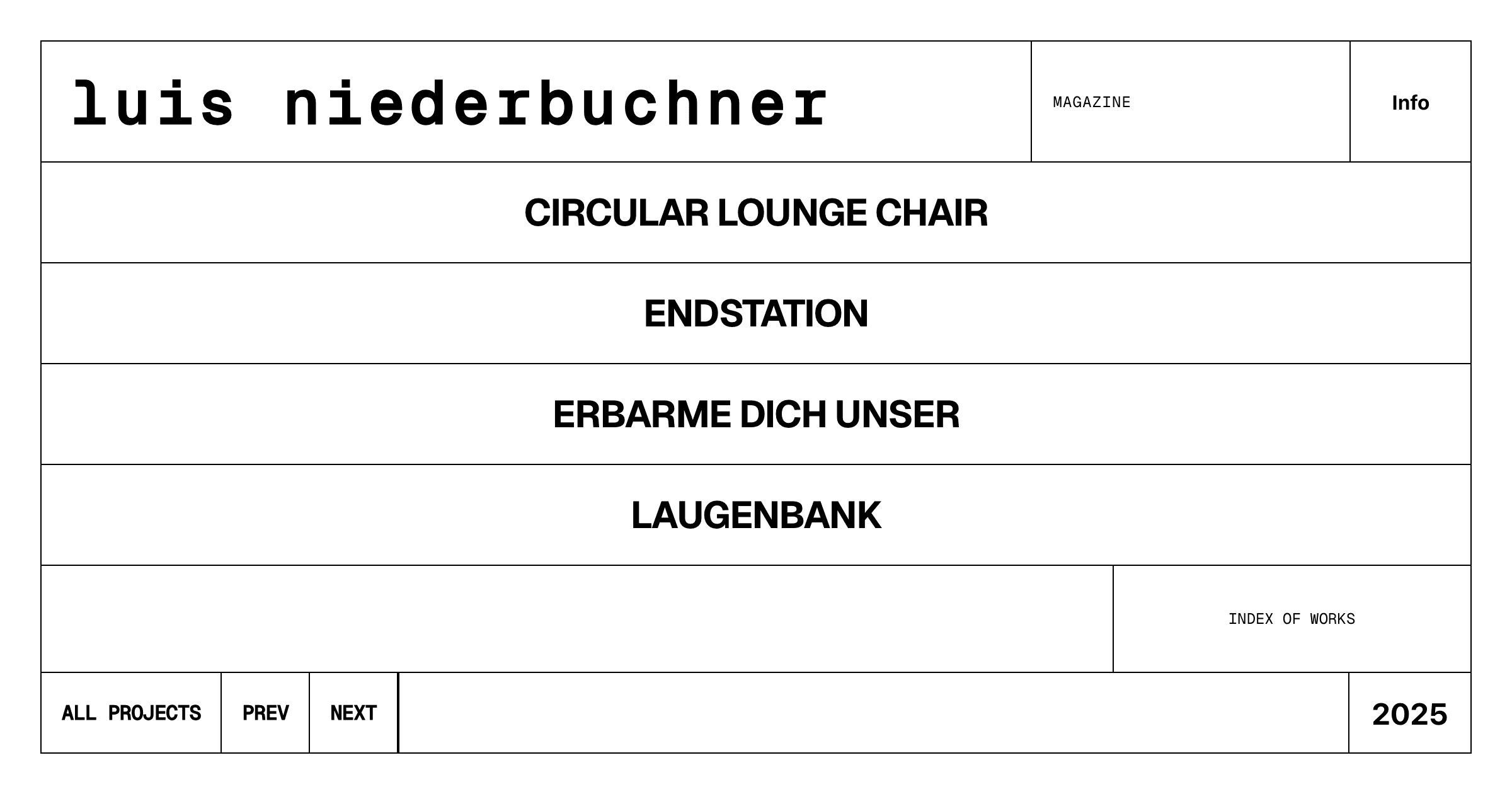 Luis Niederbuchner – Design & Möbel Portfolio