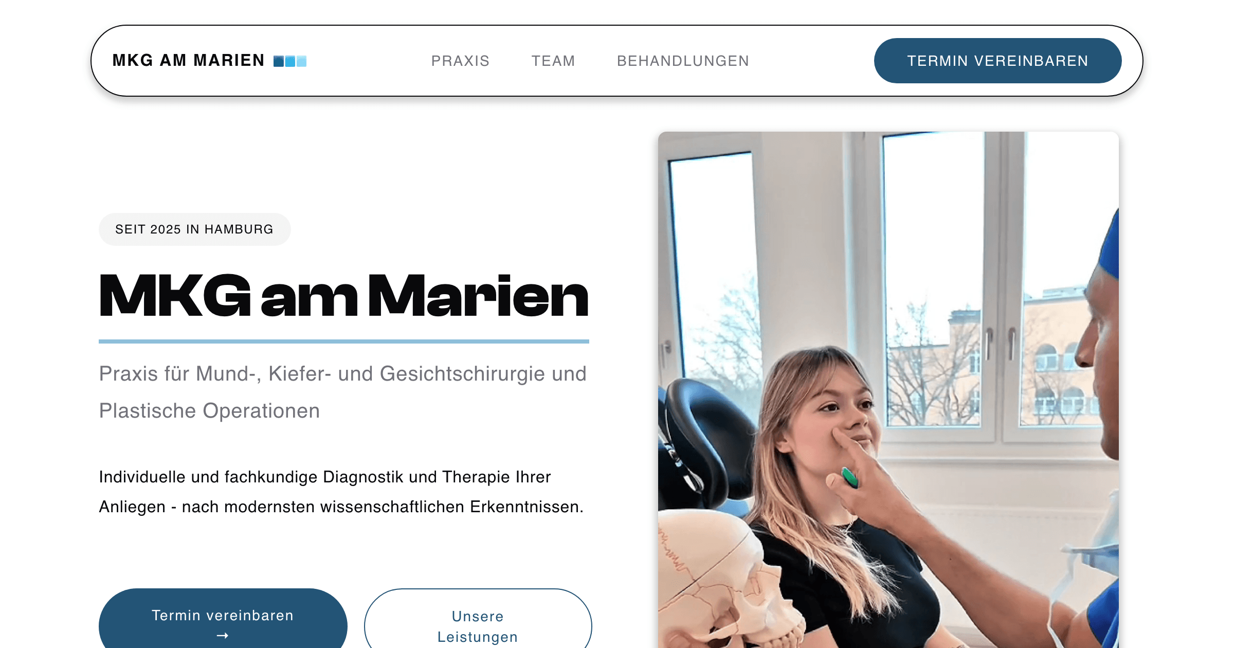 MKG am Marien – Praxis-Website für MKG-Chirurgie