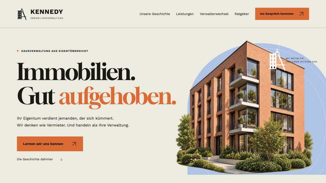 Aktuelle Startseite von KENNEDY